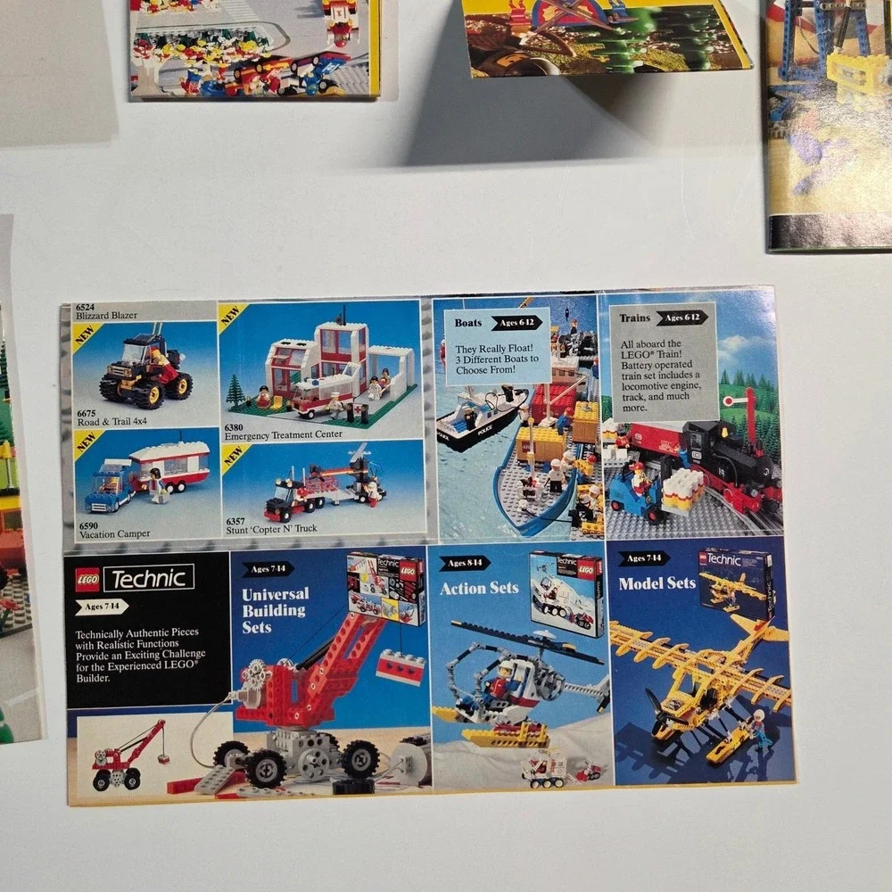 LEGO Vintage Catalog Lot Kids Multicolor Legoland Castle Space Technic 80s 90s